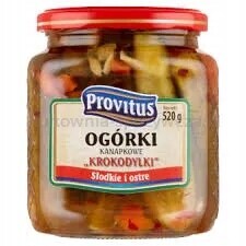 Provitus Konzervované okurky Kroodylky 520 g