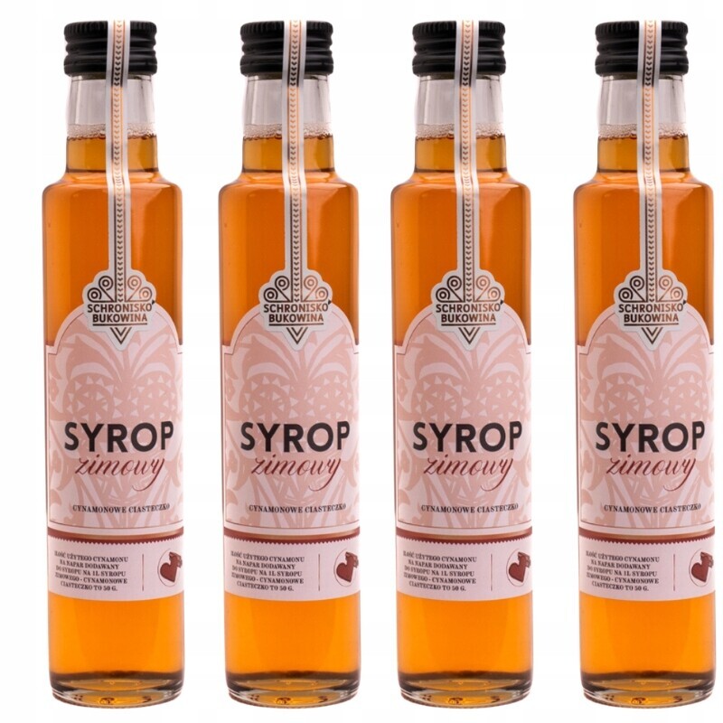 Schronisko Bukowina Zimní sirup Skořicová sušenka Přírodní složení