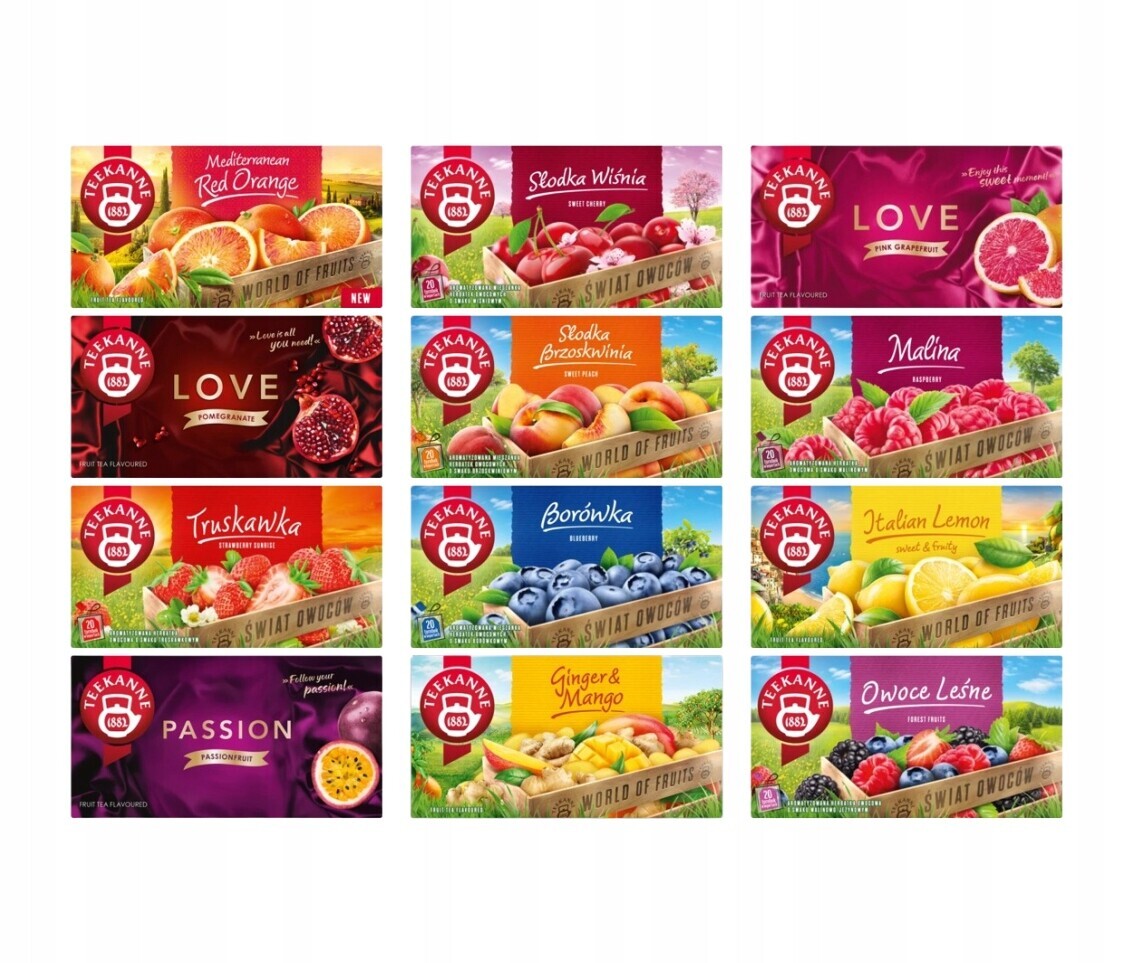 Teekanne sada 240 sáčků s 12 příchutěmi, nová příchuť v sadě