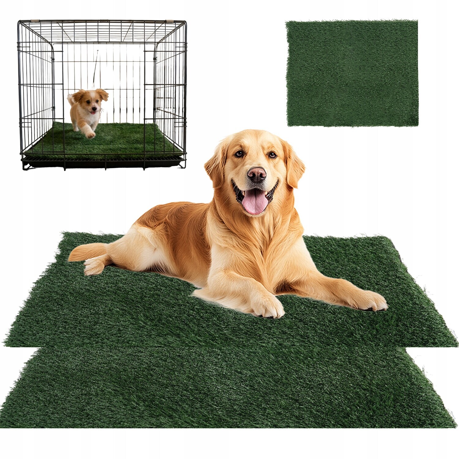 Záchodová Podložka Pro Štěně Psa, 2 Kusy, Opakovaně Použitelná, 51 X 63 CM