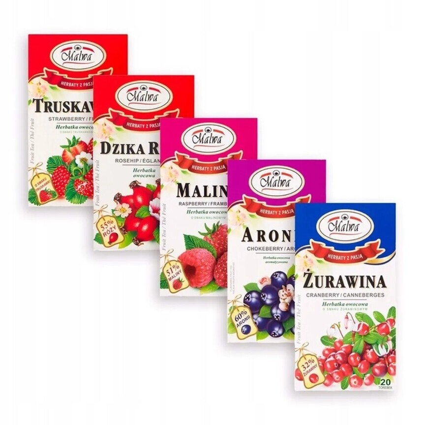 Malwa Mix ovocných čajů 5x40 g