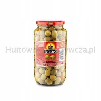 Figaro Španělské Zelené Olivy s paprikovou pastou 920 g/575 g