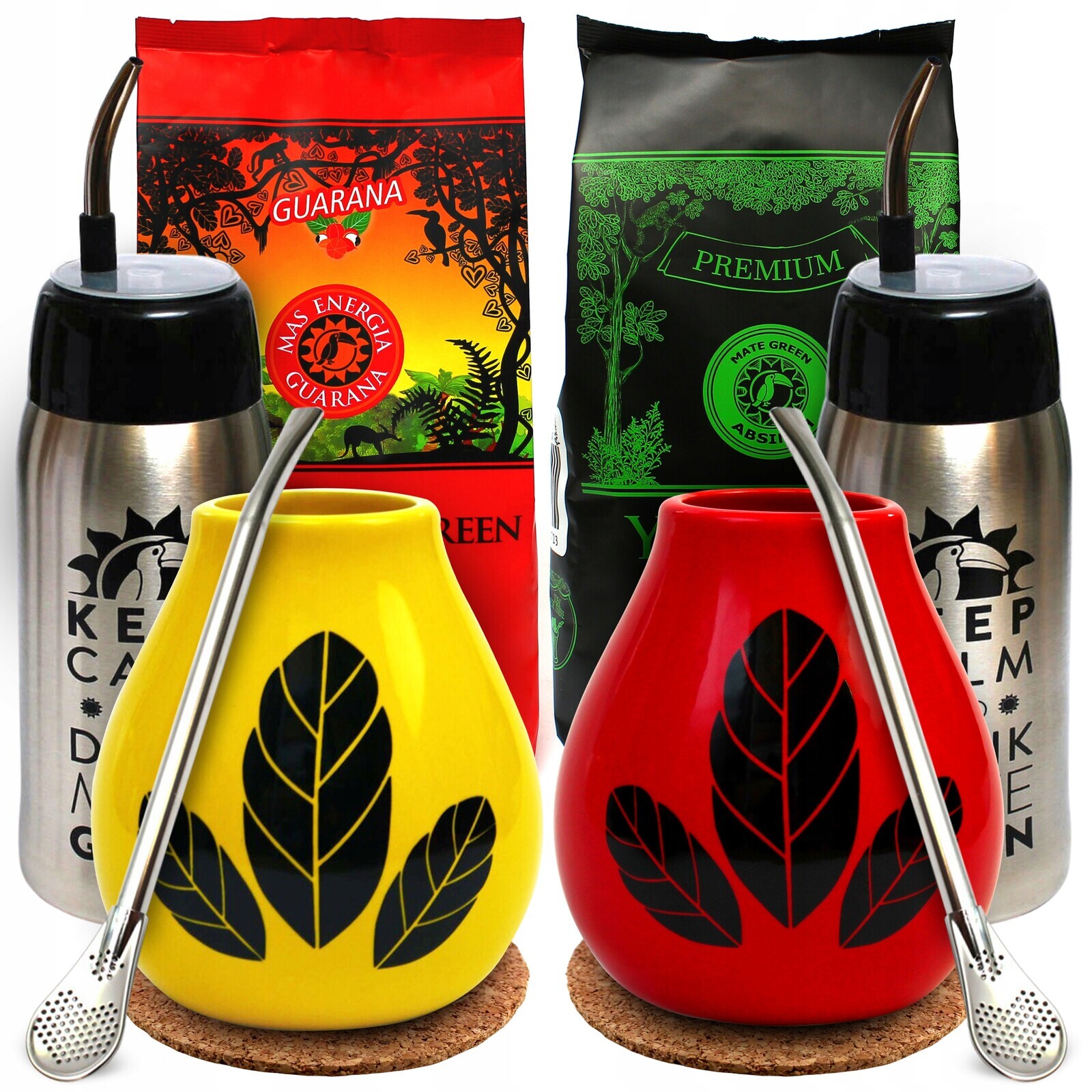Set Yerba Mate Green Mas Energia Guarana Absinth Yerbomos4.0 pro dva