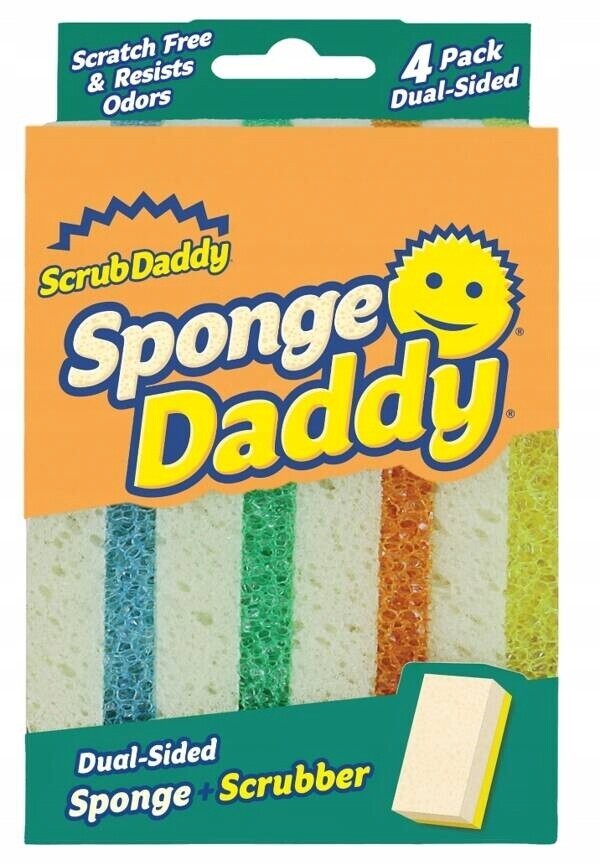 Scrub Daddy 4 ks Houbičky sponge daddy na mytí nádobí