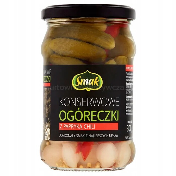 Příchuť Konzervované okurky s chilli papričkami 300/150 g