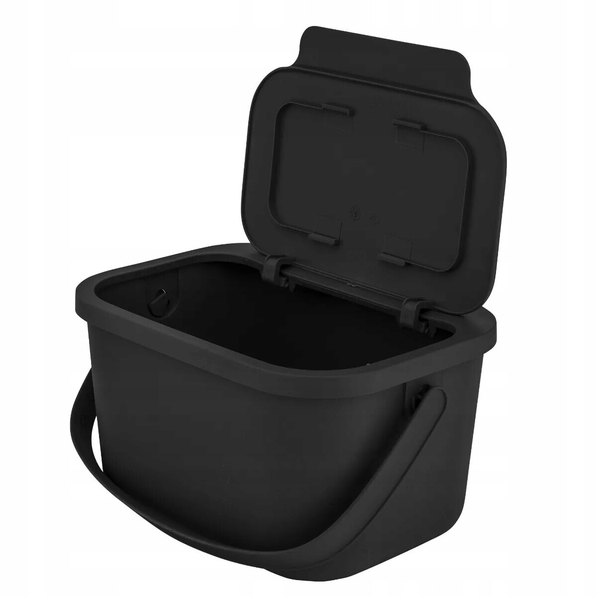 Odpadkový koš na bioodpad na tříděný odpad Altom černý 4.5 l