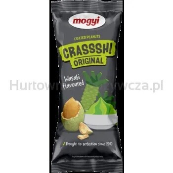 Crasssh Original arašídy ve skořápce s příchutí wasabi 60 g Mogyi