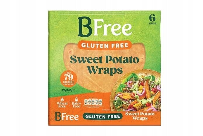 Wrapy (tortilla) z batátů (sladkých brambor) 252 g (6 Ks) BFree