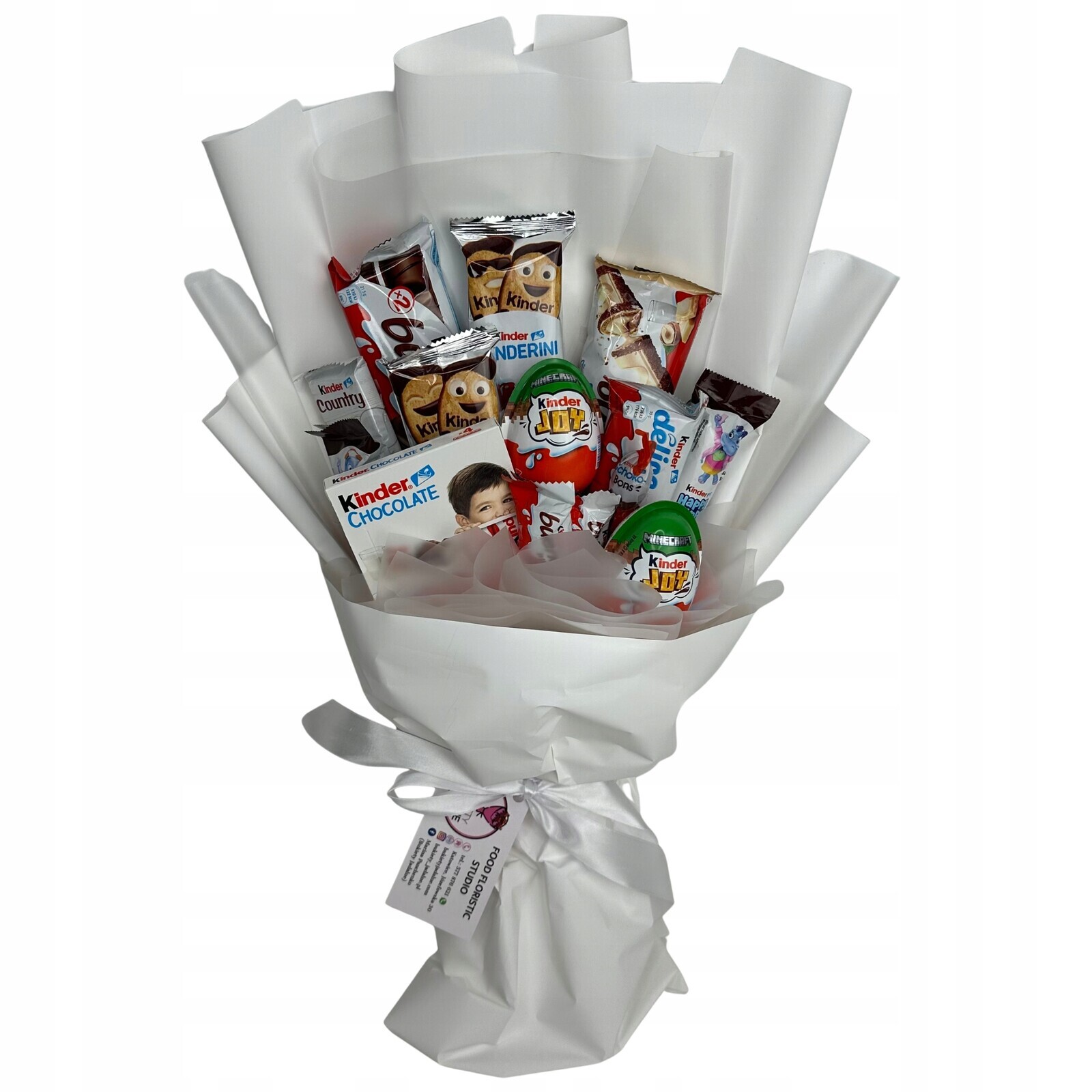 Dárková Sada Kytice Kinder M Den dětí Jmeniny Svatba Narozeniny 18