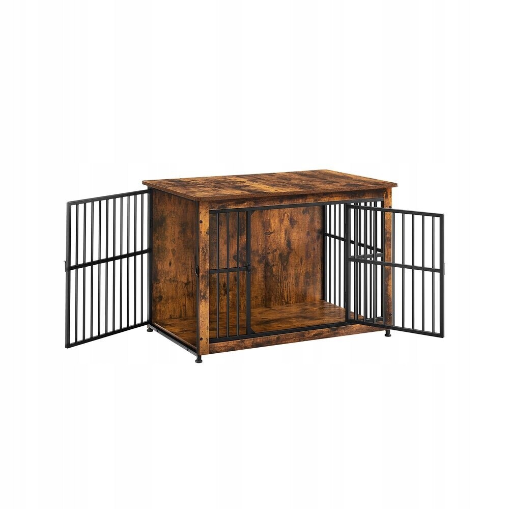 Klec pro psa do 32 kg se 2 dveřmi a praktickou deskou, elegantní, vintage