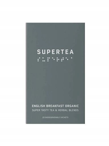 Čaj Supertea english breakfast organic 20 sáčků
