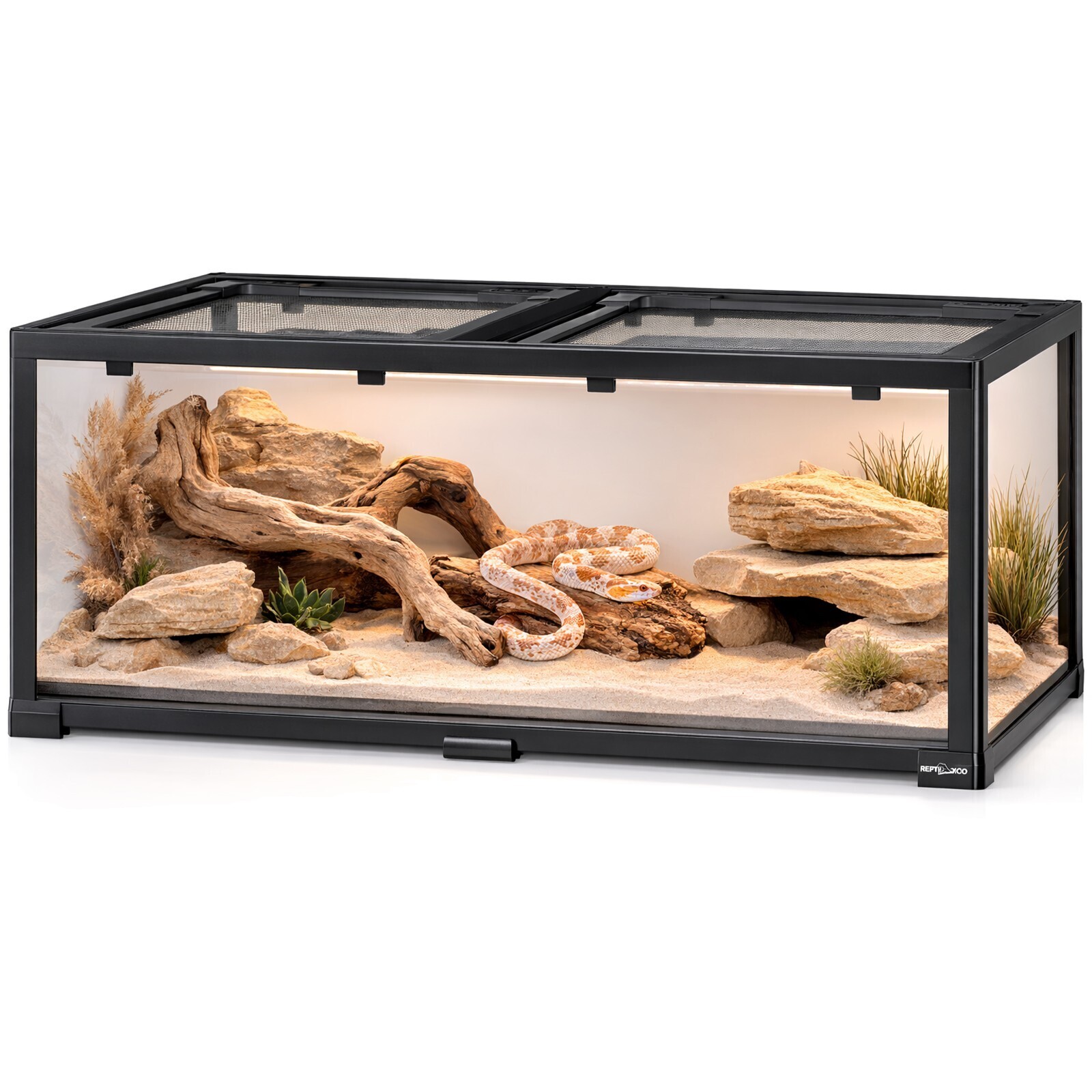 Skleněné Terárium S Plnou Viditelností 90X45X30, Výhled Ze Všech Stran