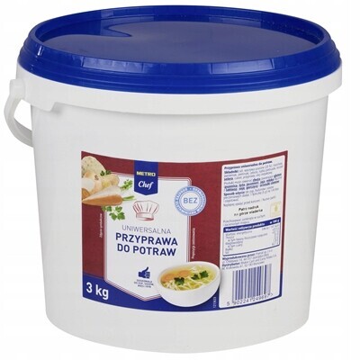 Metro Chef Univerzální Koření na pokrmy 3 kg Koření Gastronomické