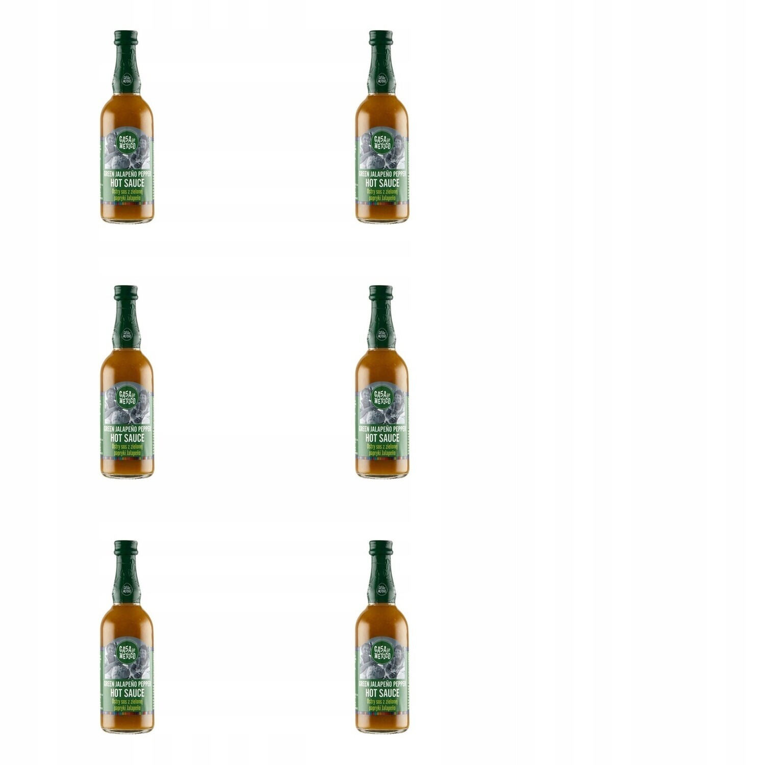 6 x 100 g Casa de mexico omáčka zelená jalapeno Karton
