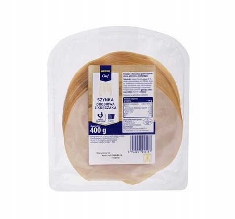 Metro Chef Drůbeží šunka plátky 400 g