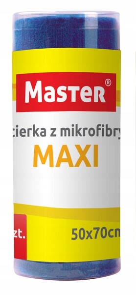 Utěrka (mikrofáze) Master v balení po 1 ks, modrá