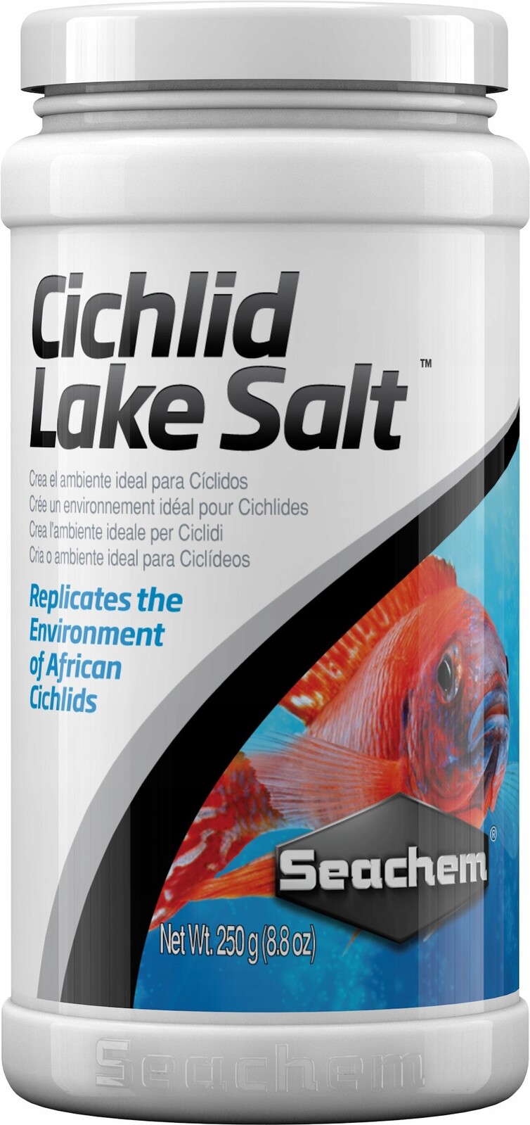 Seachem Cichlid Lake Salt 250 G Sol, Minerální Směs Pro Pelíšky