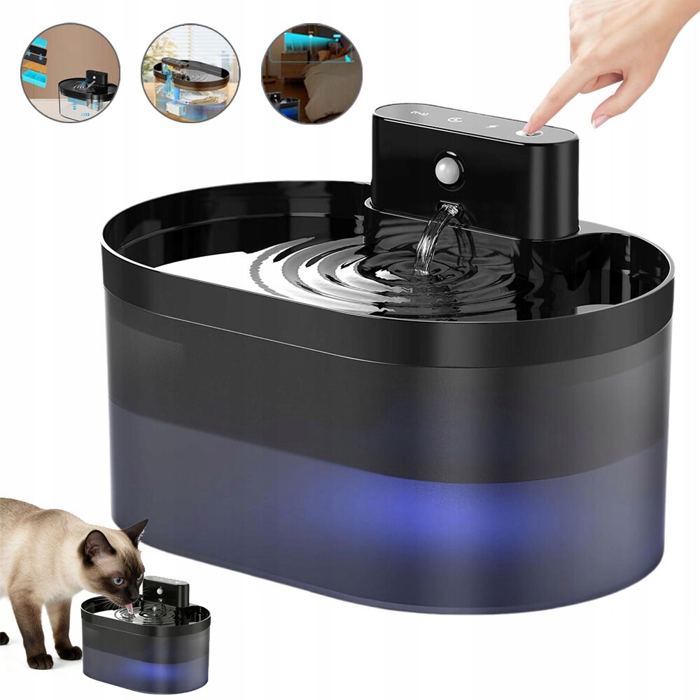 Napáječka Miska Fontána Pro Kočky Psa Automatická napáječka 2.2 l filtr