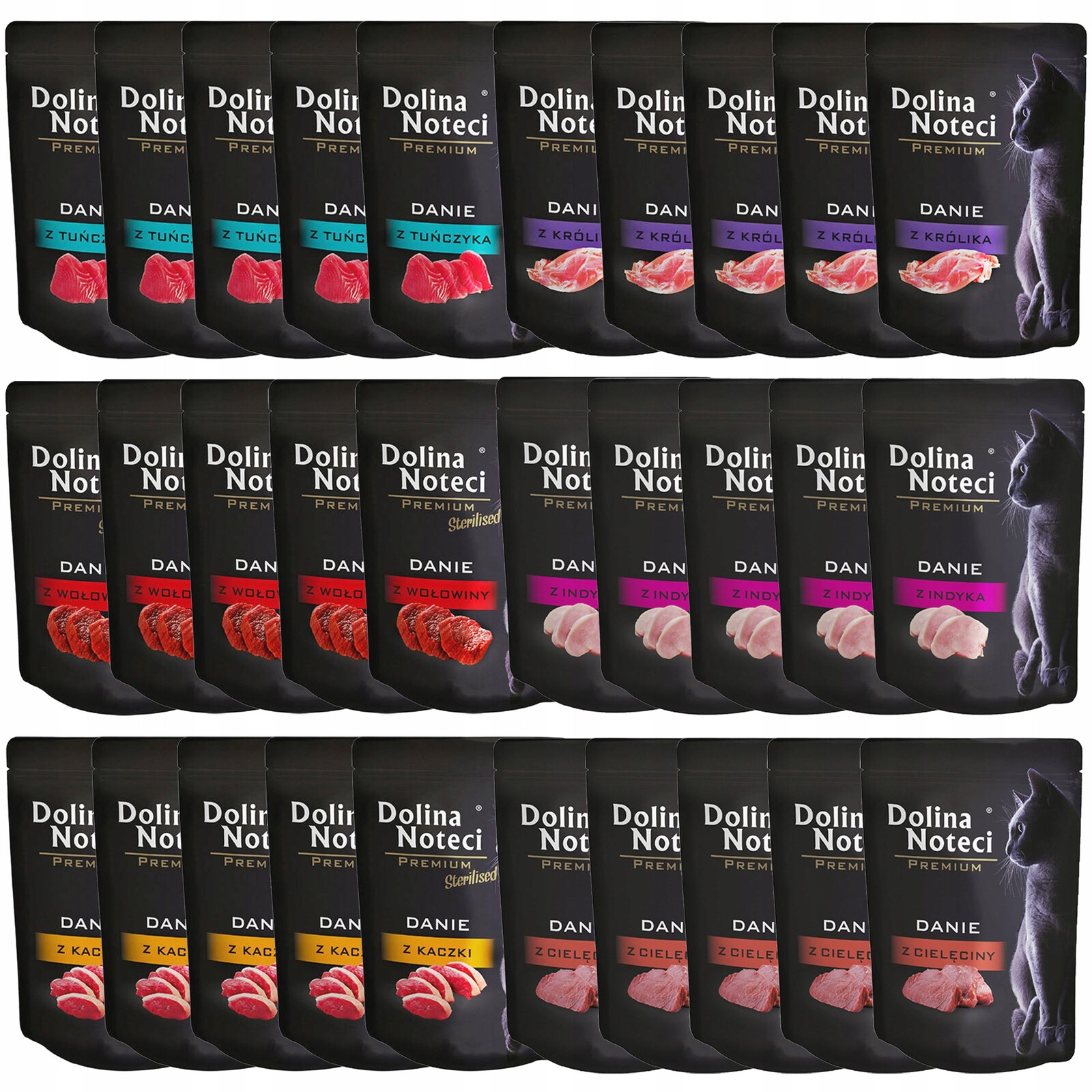 Mokré krmivo pro kočky kapsička Dolina Noteci Premium Kočka MIX Chutí 50x85 g