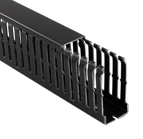 Betaduct 10490023Y Narrow Slot Duct, Pvc, Blk, 50X25Mm,pk12