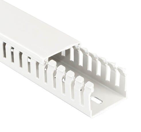 Betaduct 23632100Y Narrow Slot Duct, Pvc, Wht, 100X75Mm