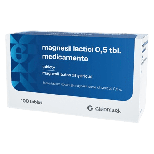 GLENMARK Magnesii Lactici 0.5g 100 tablet 100 ks