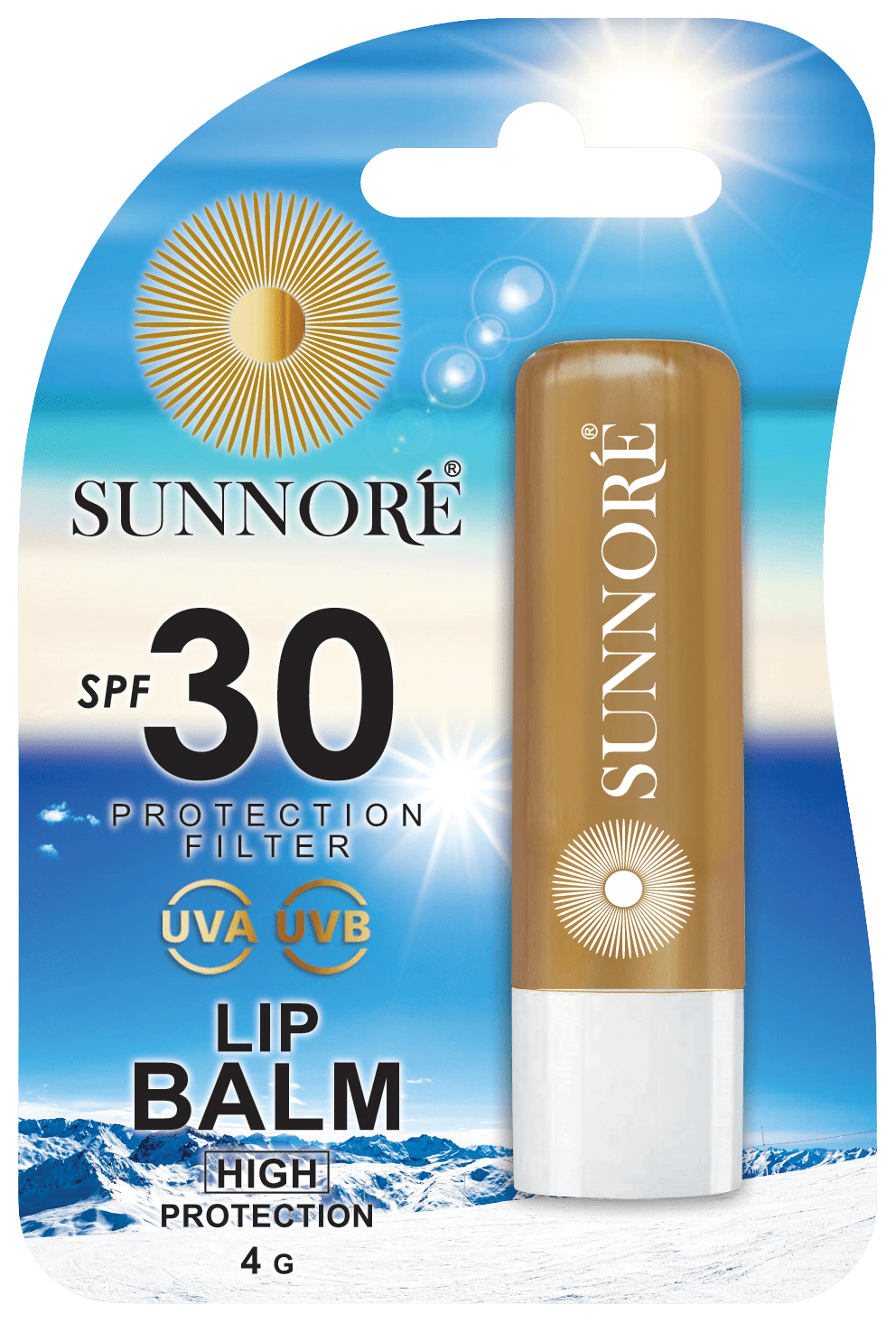 SUNNORÉ Balzám na rty SPF 30, 4 g