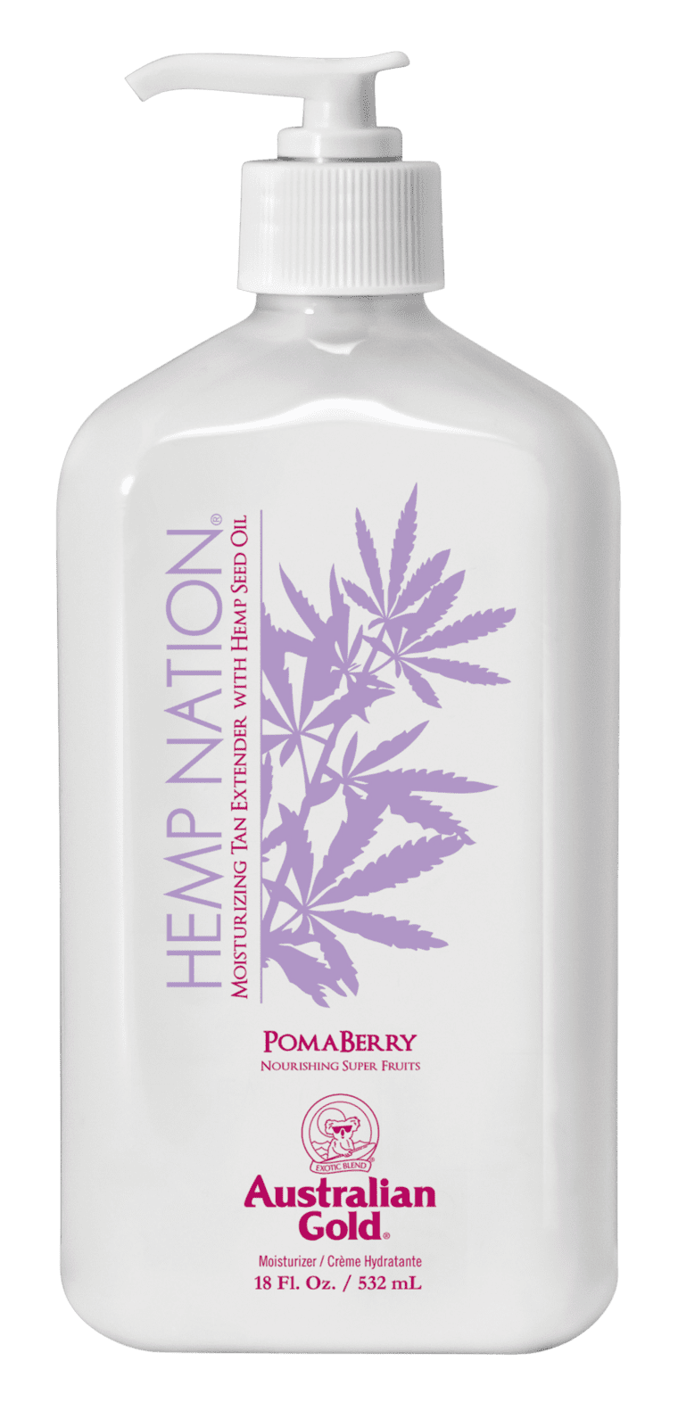 AUSTRALIAN GOLD Hemp Nation tělové mléko, Pomaberry 535 ml