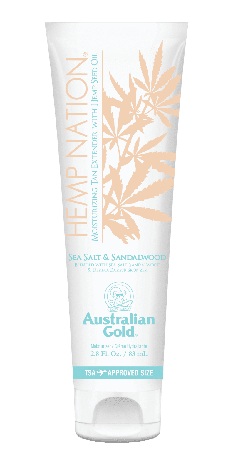 AUSTRALIAN GOLD Hemp Nation tělové mléko, Sea Salt Sandalwood, cestovní balení 83 ml