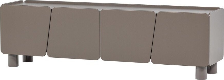 Hnědý TV stolek z borovicového dřeva 200x58x45 cm Root – WOOOD