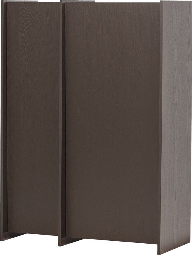 Tmavě hnědá skříňka v dekoru jasanu 102x140x44 cm Brock – WOOOD