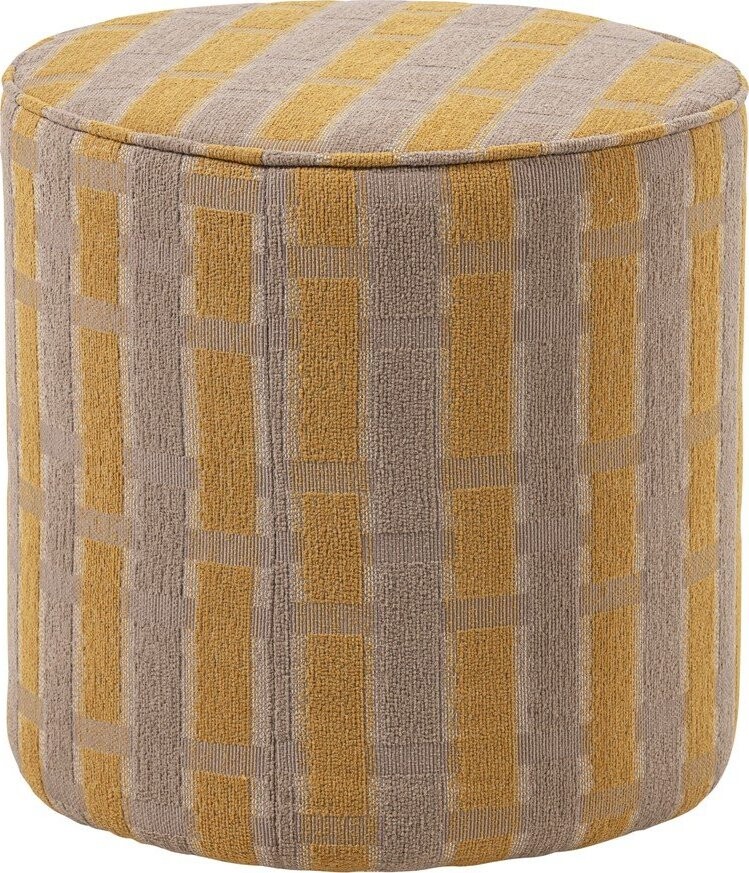 Žlutý žinylkový taburet Sarli – WOOOD