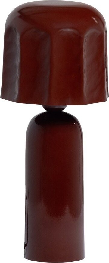 Hnědá kovová stolní lampa (výška 39 cm) Lumira – WOOOD