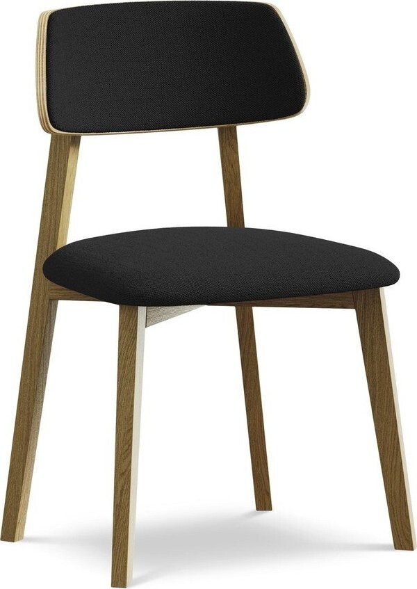 Černá jídelní židle z masivního dřeva Niu – Makamii