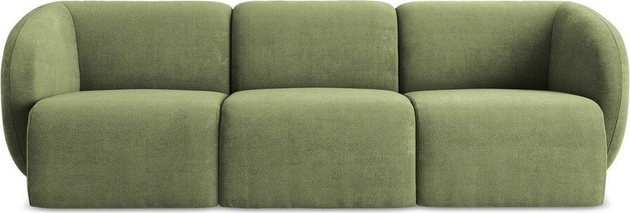 Zelená žinylková pohovka 244 cm Lani – Makamii