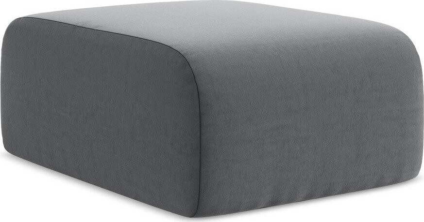 Šedá sametová podnožka Lani – Makamii