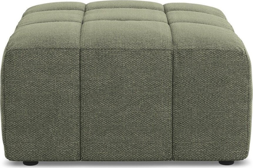 Zelená podnožka z textilie bouclé Aloha – Makamii