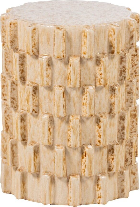 Keramický kulatý odkládací stolek ø 35 cm Axu – WOOOD