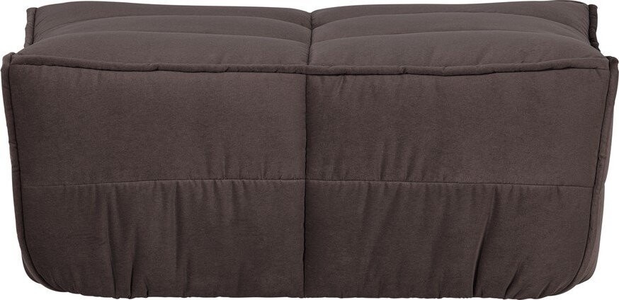 Hnědá čalouněná sametová podnožka Cluster – vtwonen