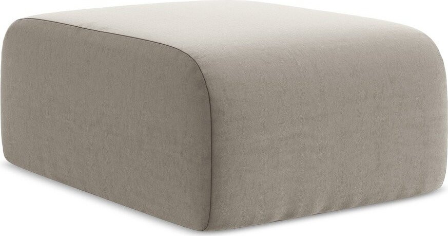 Světle hnědá sametová podnožka Lani – Makamii