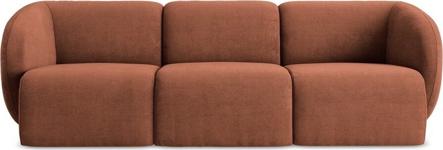 Žinylková pohovka v terakotové barvě 244 cm Lani – Makamii