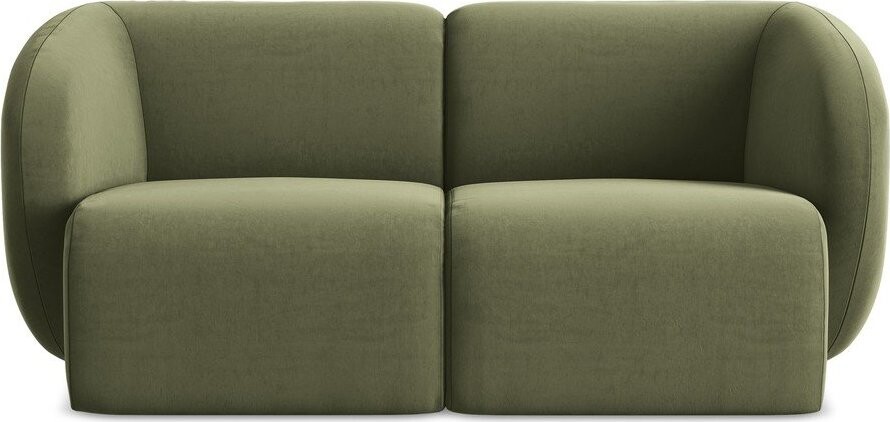 Zelená sametová pohovka 174 cm Lani – Makamii