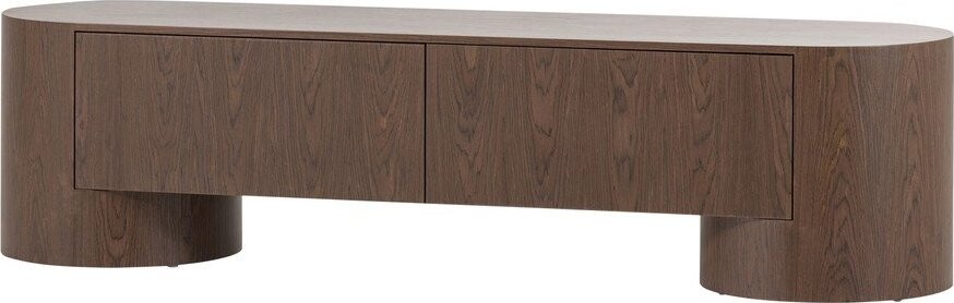 TV stolek v tmavě přírodní barvě 200x50x50 cm Velari – WOOOD