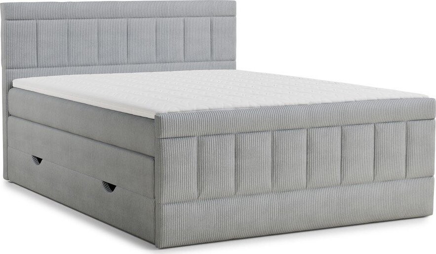 Šedá boxspring postel s úložným prostorem 160x200 cm Caya – Maison de Rêve