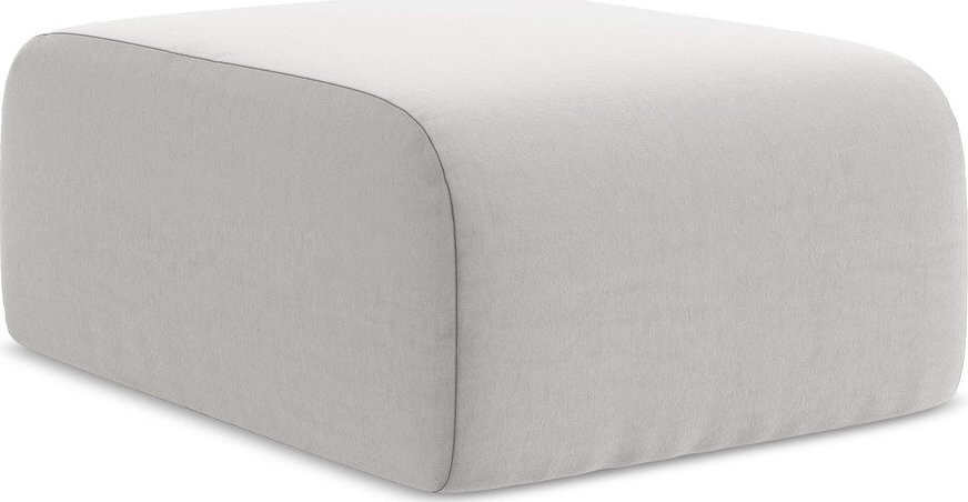 Světle šedá sametová podnožka Lani – Makamii