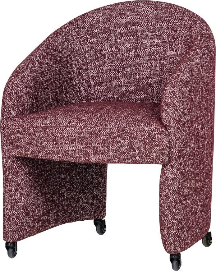 Vínová čalouněná kancelářská židle Cordo – WOOOD