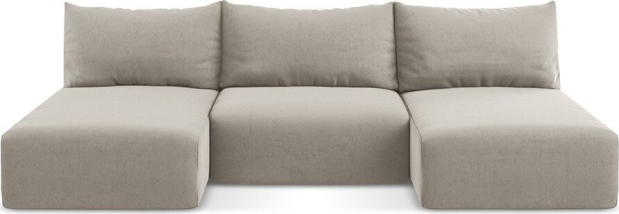 Taupe sametová rozkládací/s úložným prostorem rohová pohovka (do 