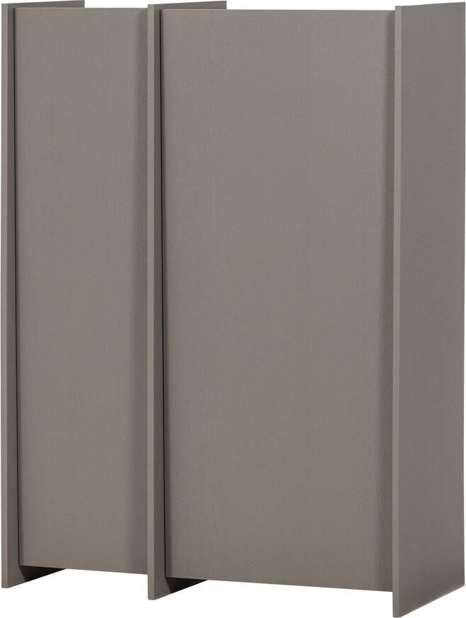 Šedá skříňka v dekoru jasanu 102x140x44 cm Brock – WOOOD