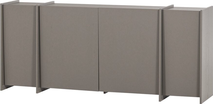 Šedá komoda v dekoru jasanu 200x85x44 cm Brock – WOOOD