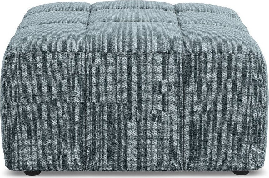 Modrá podnožka z textilie bouclé Aloha – Makamii